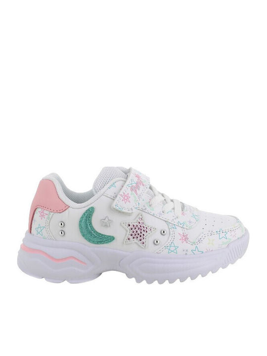 Παιδικά Sneakers με Σκρατς Λευκά