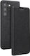 Bigben Case Galaxy S22 Plus Saffiano Effect Stand Function Card Holder Black