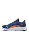 Flexfocus Lite Kinder Sportschuhe Laufen mit Schnürsenkeln Blau