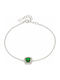 Oxzen Women's Bracelet made of Silver with Zircon