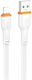 Borofone USB-A to Lightning Cable Λευκό 1m