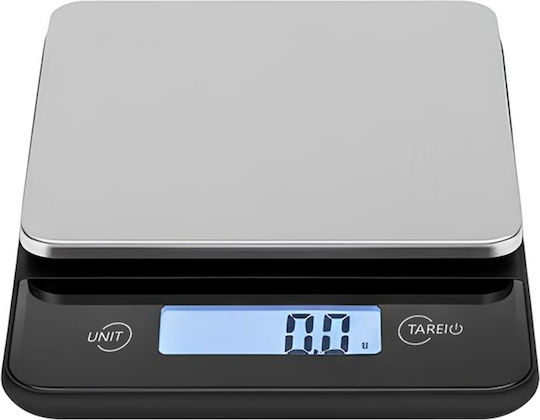 Avizar Cântar Electronic de Bucătărie 5 Kg Funcție Tare Ingrediente Uscate Lichide Negru Argintiu