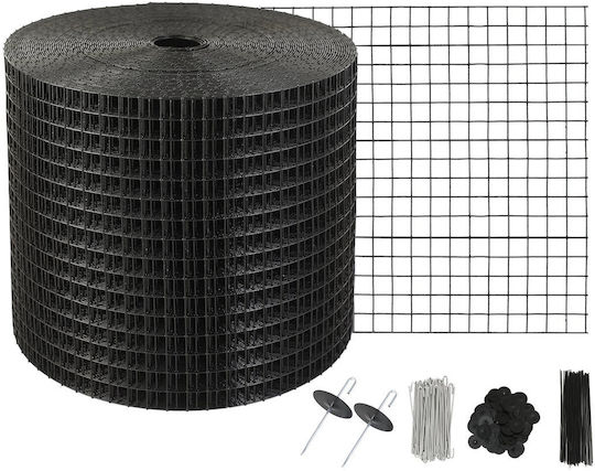 Vevor 15,24 X 3048 Cm Protecție Panou Solar Păsări Kit Rolă Protecție Animale 60 Bucăți Conectori Aliaj Aluminiu Protecție Panou Solar Acoperire Antirugină Pvc Plasă Sârmă 12,7 Mm