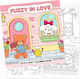 Carte De Colorat Pentru Adulți Fuzzy In Love 40 Pagini Din Carton Animale Drăguțe Bobbie Goods 21 X 21 Cm