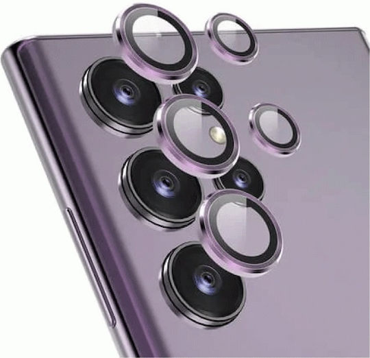 Camera Protection Tempered Glass Purple for the Samsung Galaxy S23 Ultra, Samsung Galaxy S24 Ultra