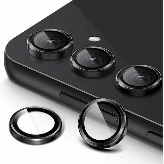 Camera Protection Tempered Glass Black for the Samsung Galaxy S24