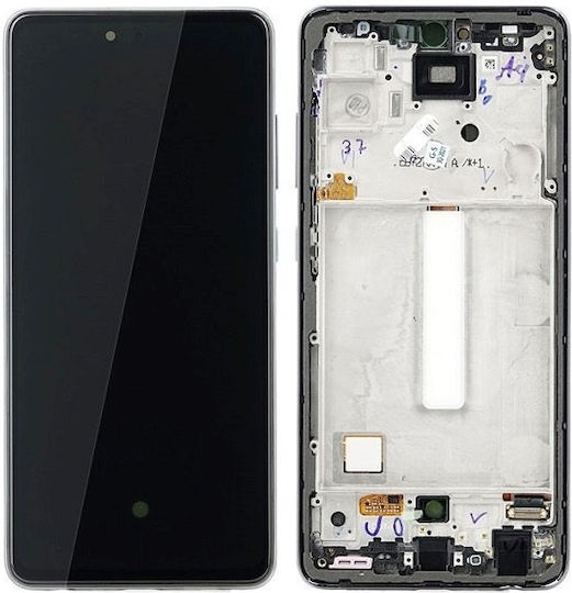 O ecran cu Mecanism Tactil și Cadru pentru Samsung Galaxy A52 4G/5G (Negru)