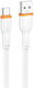 Borofone USB 2.0 Cable USB-C male - USB-A Λευκό 1m