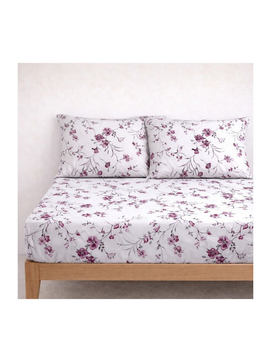 My Home Luxury Sheet Sets Semi-Double with Elas...