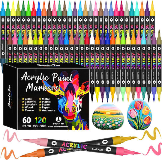 Qova Acrylmarker Multicolor 60Stück