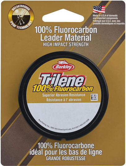Berkley Trilene 100% Fluorocarbon Leader 25 Meters 0.20 Mm 2.9 Kg