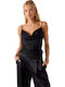 Γυναικείο Σατέν Lingerie Top Black