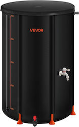 Vevor Vertical Cylindrical Plastic Storage Tank 250lt for Water / Petroleum Black