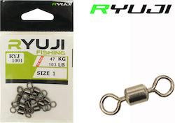Ryuji Ryj 1001 Rolling Schwarz Nickel Angelgeräte Draht-Spaltring 10 Stück Ryuji Ryj 1001 Rolling Schwarz Nickel Angelgeräte Draht-Spaltring 10 Stück