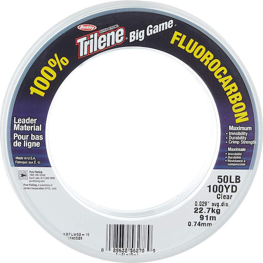 Berkley Trilene Big Game Fluorocarbon Leaders 0.61 Mm 18.2 Kg 91 Meters