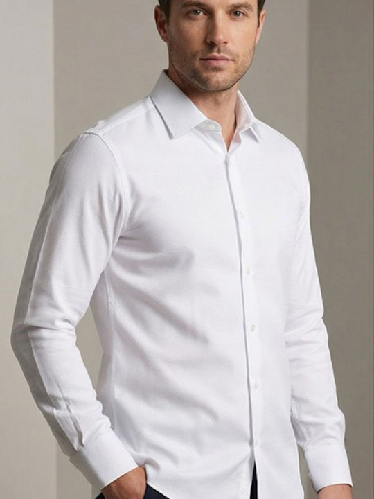Long-sleeved Cotton Shirt White