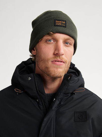 Beanie Unisex Beanie Knitted in Khaki color