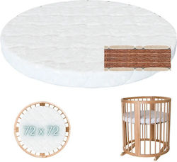 IngVart Στρώμα Κούνιας με Κοκοφοίνικα 72cmx72cm