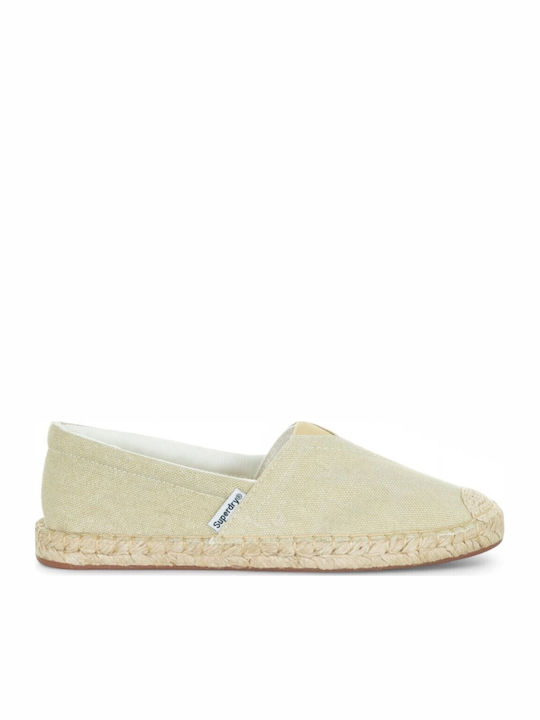 Superdry Espadrille Υφασμάτινες Εσπαντρίγιες Μπεζ
