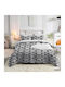 Marwa 23004 Bettlaken King Size mit Gummibettlaken 180x200+30cm Mehrfarbig (4 Stück)