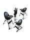 ForAll Bebe Foldable Baby Highchair 4 in 1 with Adjustable Height Black