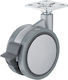 Finetto Furniture Wheel made of Plastic Gray 6x8cm