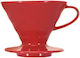 Hario V60 02 Coffee Dripper Ceramic Red
