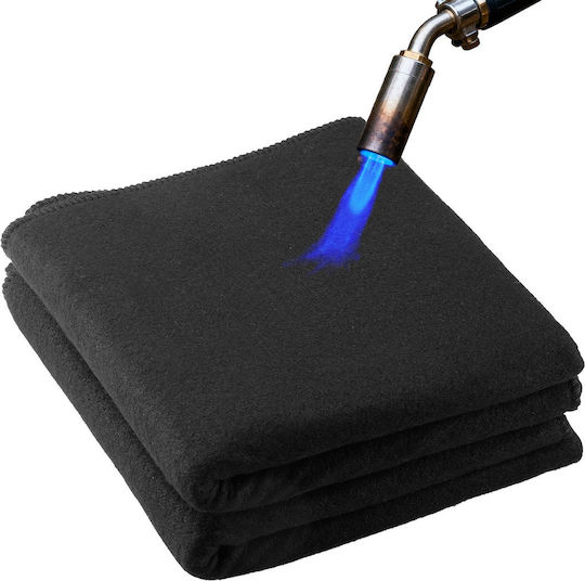Vevor Welding Blankets Felt Carbon Pack 2 Pieces 508mm X 914mm Slow Burning Welding Blanket Protective Safety Blanket Durable Up To 1800°F Fireproof Insulating Substrate Carbon Fibers Thickness 3.5mm