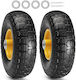 Vevor Compact Pu Run-flat Tubeless Airless Tire 25.4 Cm Pack Of 2 Pieces 181.4 Kg