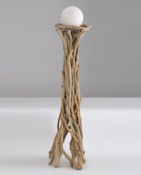 Wedding Tapered Lamp Candle Holder 57143 2 Pieces Natural Candle