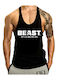 Herren Stringer Tank Top Beast Pharm Arn304 Schwarz