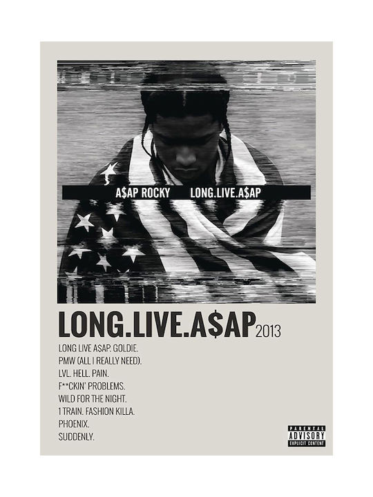 Music Poster Long.live.a$ap A$ap Rocky Ms549 30cm X 40cm