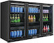 Karamco Ψυγείο Back Bar 328lt με Τρεις Πόρτες Υ84.5xΠ290xΒ52cm