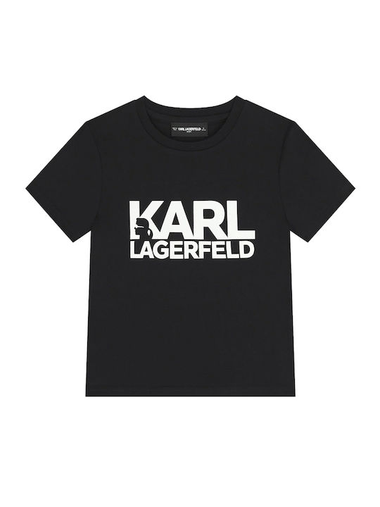 Karl Lagerfeld Детска тениска Black