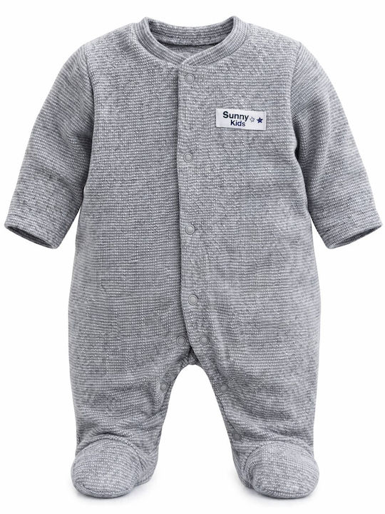 Beboulino Babystrampler Langärmliges Grey