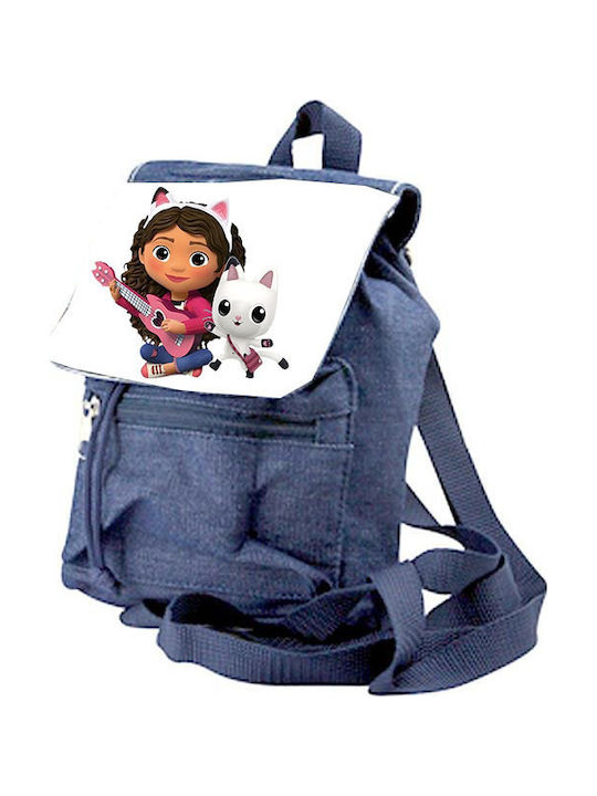 Kids Bag Gabby's Dollhouse Dollhouse Gabby Denim Blue 26x20x10cm