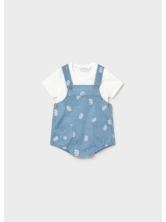 Mayoral Set Babystrampler mit Hose Blue