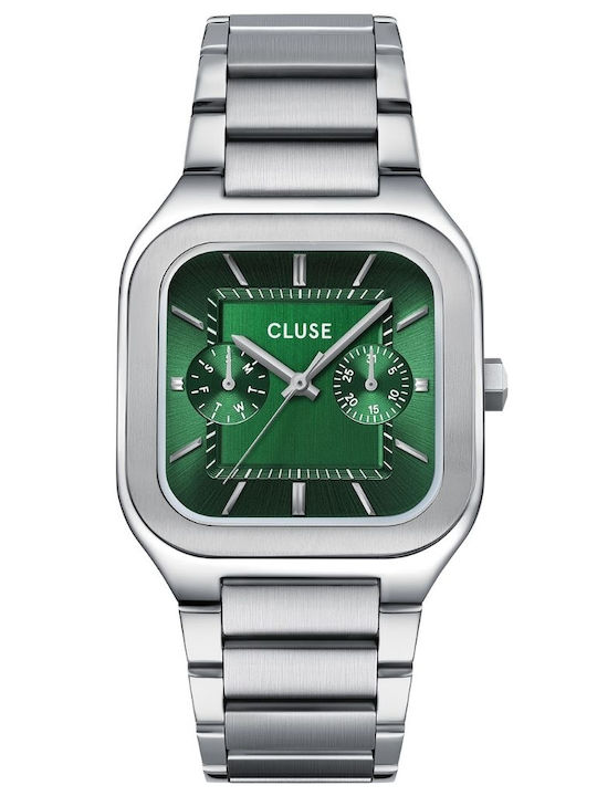 Cluse Men's Watch Battery with Silver Metal Bracelet