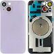 Apple Iphone 14 Back Glass Without Nfc Enlarged Camera Frame Purple Compatible
