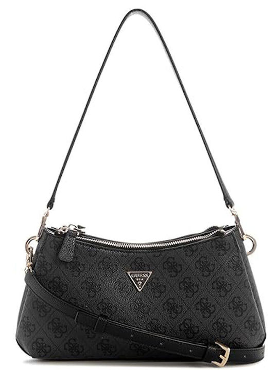 Guess Noelle Ii Γυναικεία Τσάντα Ώμου Γκρι