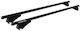Menabo Car Roof Bars Aluminum Tiger Black 118.5 Cm Black Color Volkswagen Tiguan Ii Ad1 5 Doors 2016 Flush Or Raised Rails 2 Pieces 8590/mb Menabo Mp.8590/mb-124