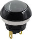 Pushbutton Push On Round Φ12 Gray Compact Pa12-11dbgrey Nn-1 Hno Set 10