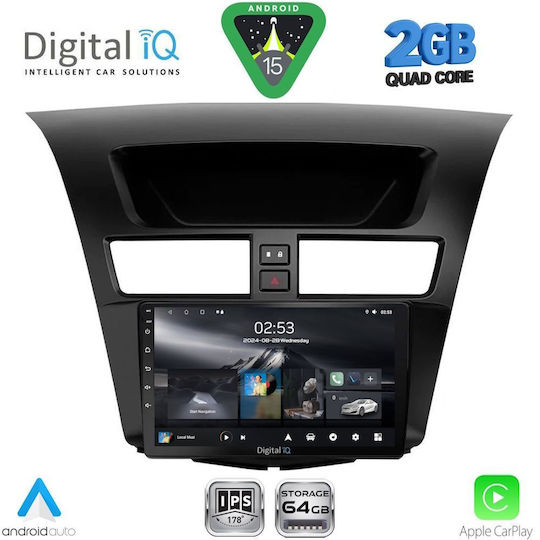 Digital IQ Car Audio System for Mazda BT-50 2012-2019 (Bluetooth/USB/WiFi/GPS/Apple-Carplay/Android-Auto) with Touch Screen 9"