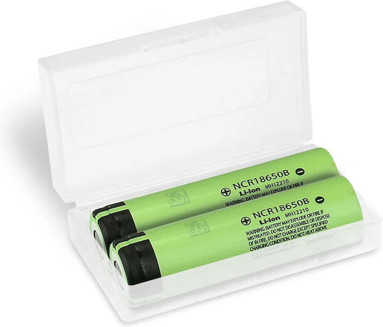 Panasonic Επαναφορτιζόμενες Μπαταρίες 18650 Li-ion 3200mAh 3.7V 2τμχ