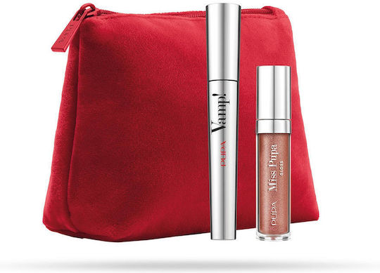 Pupa Vamp! Makeup Set for Eyes & Lips with Toiletry Bag 3pcs