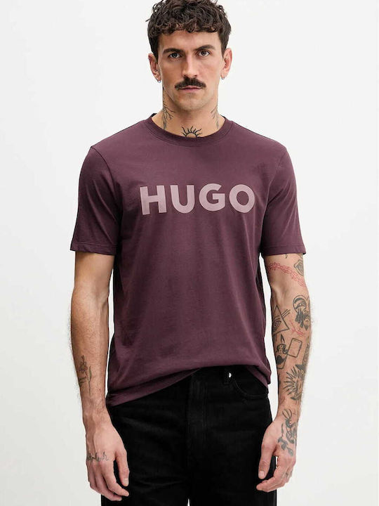 Hugo Herrenblusen T-Shirt Lila