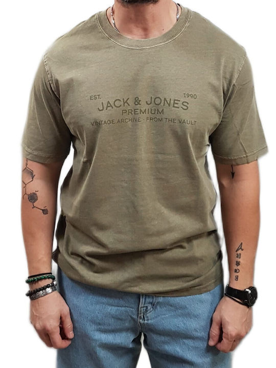Jack & Jones Тениска Winter Moss, Khaki