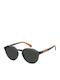 Polaroid Unisex Sonnenbrillen mit Gray Horn umrandet Rahmen und Gray Farbe Gläser PLD2170/S/X 2M8/M9