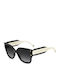 Carolina Herrera Unisex Sunglasses With Black Frame And Grey Gradient Lens