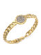 Guess Men's Steel Gold Plated Bracelet 21cm